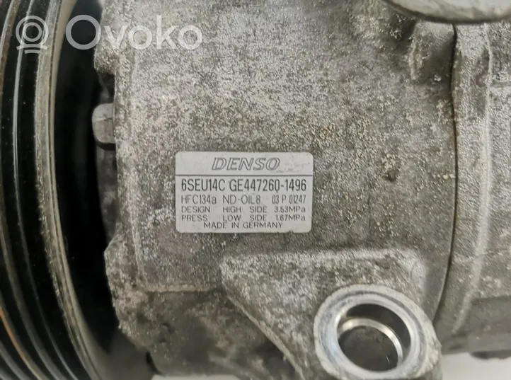 Toyota Avensis T270 Ilmastointilaitteen kompressorin pumppu (A/C) GE4472601496
