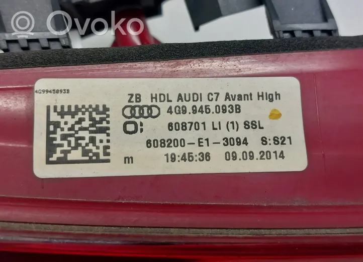 Audi A6 S6 C7 4G Takaluukun takavalot 4G9945093B