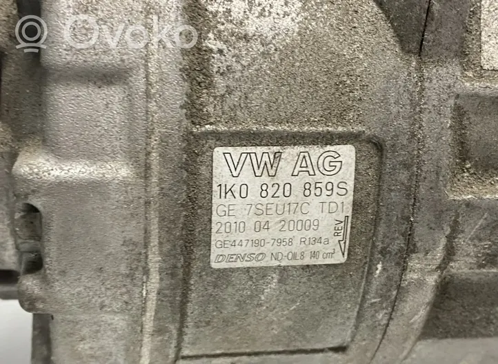 Volkswagen Golf VI Kompresor / Sprężarka klimatyzacji A/C 1K0820859S