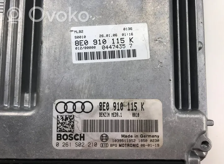 Audi A4 S4 B7 8E 8H Centralina/modulo del motore 0261S02210