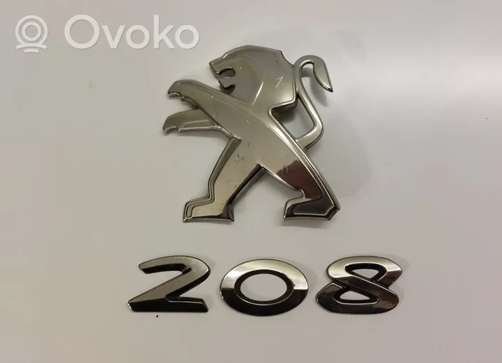 Peugeot 208 Gamintojo ženkliukas/ modelio raidės 