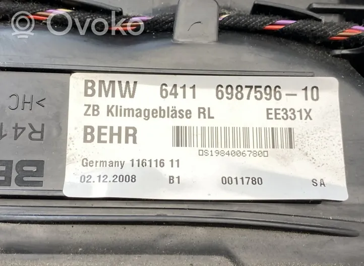 BMW 7 F01 F02 F03 F04 Lämmittimen puhallin 6987596
