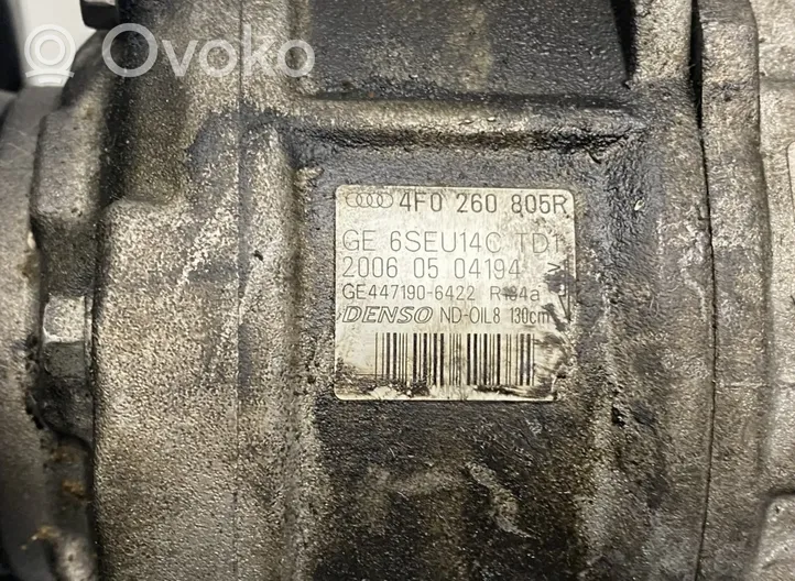 Audi A6 S6 C6 4F Compressore aria condizionata (A/C) (pompa) 4F0260805R