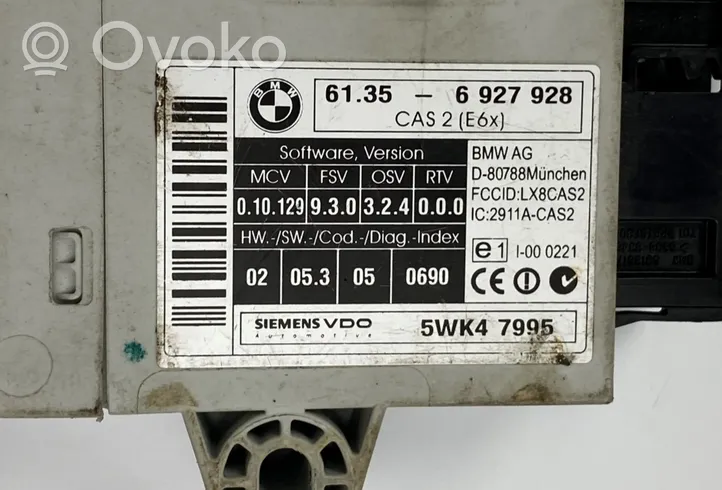 BMW 5 E60 E61 Centralina/modulo immobilizzatore 61356927928