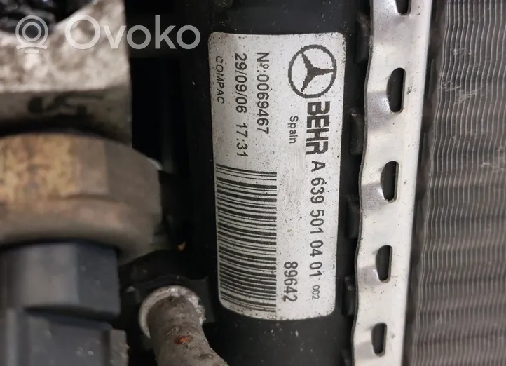 Mercedes-Benz Vito Viano W639 Support de radiateur sur cadre face avant A6395401373