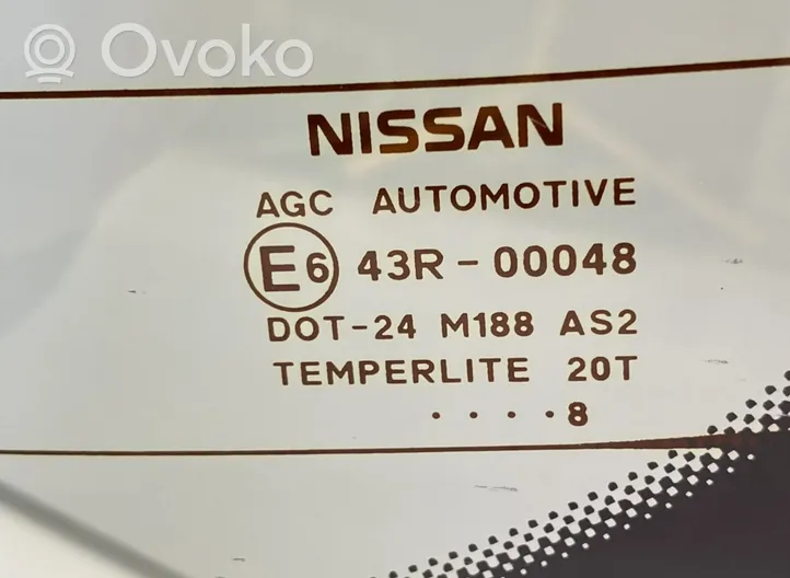 Nissan Qashqai Pare-brise vitre arrière 43R-00048