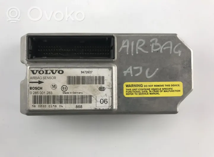 Volvo S80 Module de contrôle airbag 0285001283
