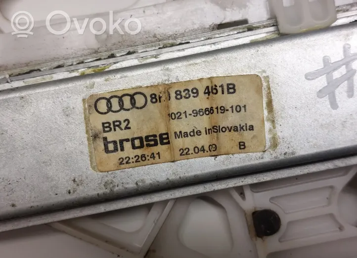 Audi Q5 SQ5 Mechanizm podnoszenia szyby tylnej bez silnika 8R0839461B
