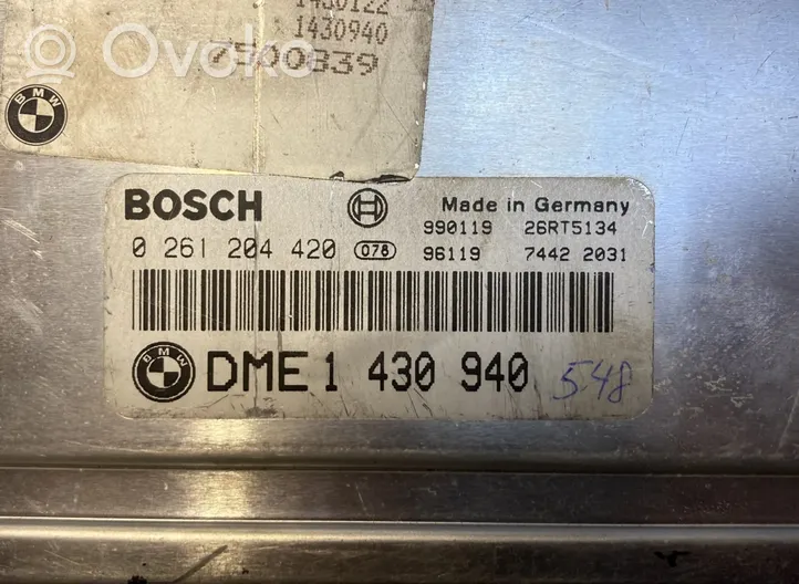 BMW 3 E46 Moottorin ohjainlaite/moduuli 0261204420