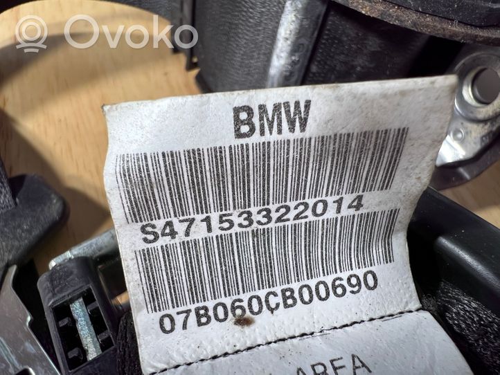 BMW 7 E65 E66 Ceinture de sécurité arrière 33022029