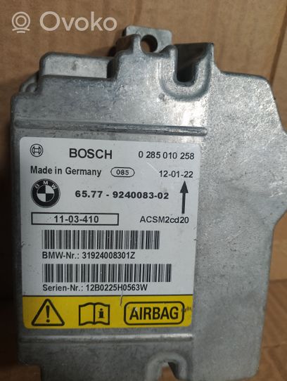 BMW X6 E71 Sterownik / Moduł Airbag 9240083