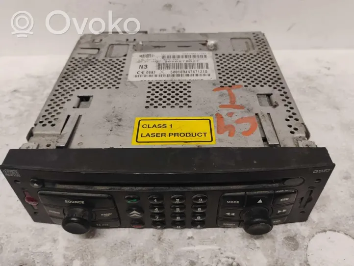 Citroen C4 III e-C4 Unidad delantera de radio/CD/DVD/GPS 96565706XT