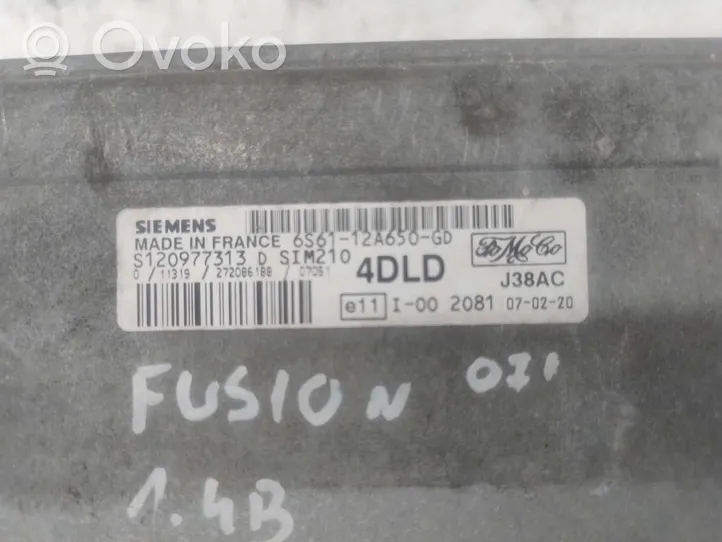 Ford Fusion Motora vadības bloka ECU 6S61-12A650-GD