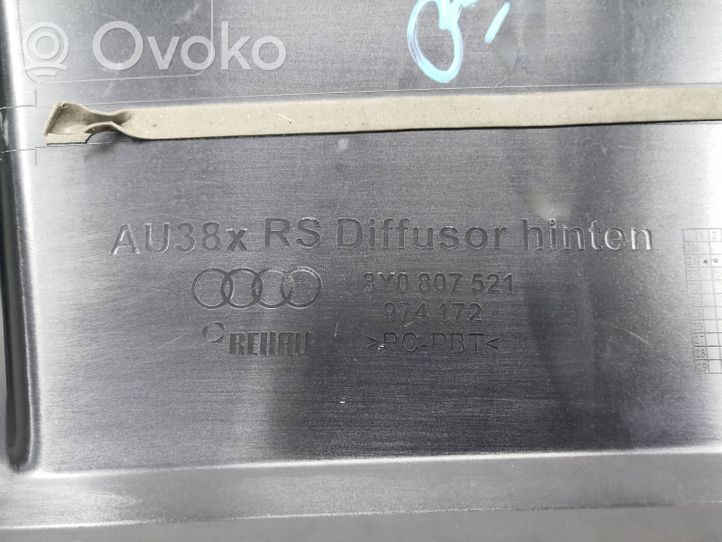 Audi RS3 8Y Rivestimento della parte inferiore del paraurti posteriore 8V0807521