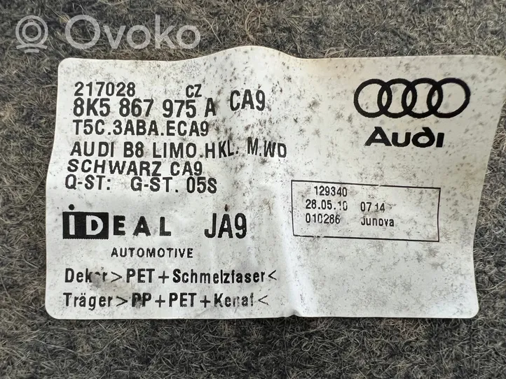 Audi A4 S4 B8 8K Muu vararenkaan verhoilun elementti 8K5867975A