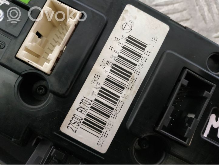 Nissan Micra Przełącznik / Włącznik nawiewu dmuchawy 27500AX701