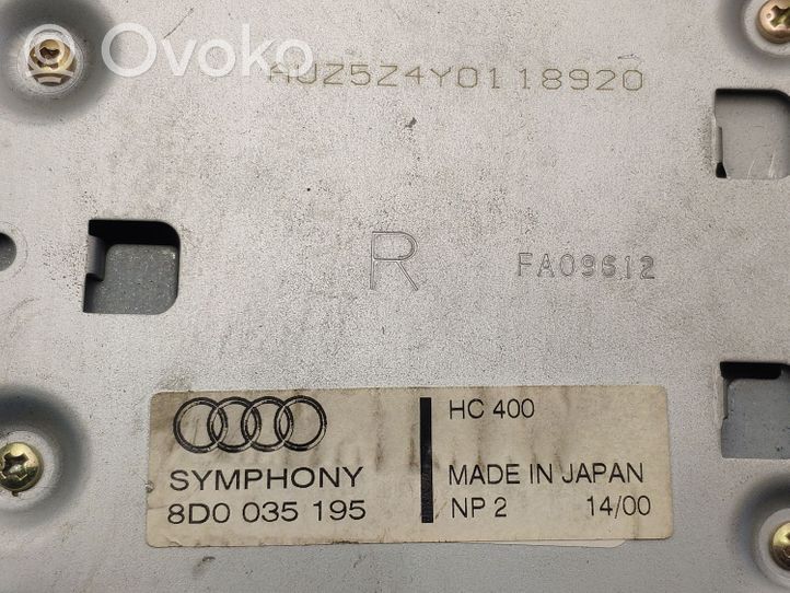 Audi A4 S4 B5 8D Radio/CD/DVD/GPS-pääyksikkö 8D0035195