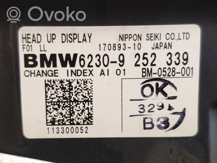 BMW 7 F01 F02 F03 F04 Garniture contour d'écran affichage 9252339