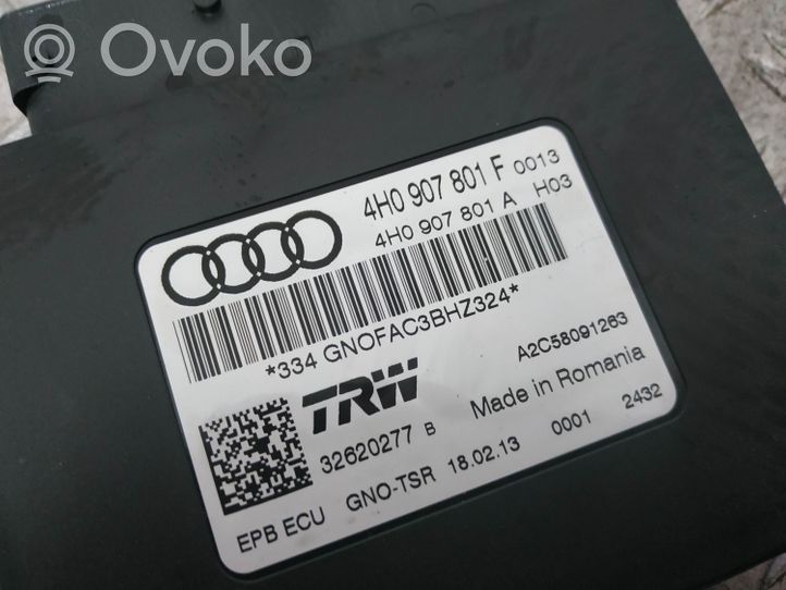 Audi A6 C7 Centralina/modulo EMF freno posteriore 4H0907801F