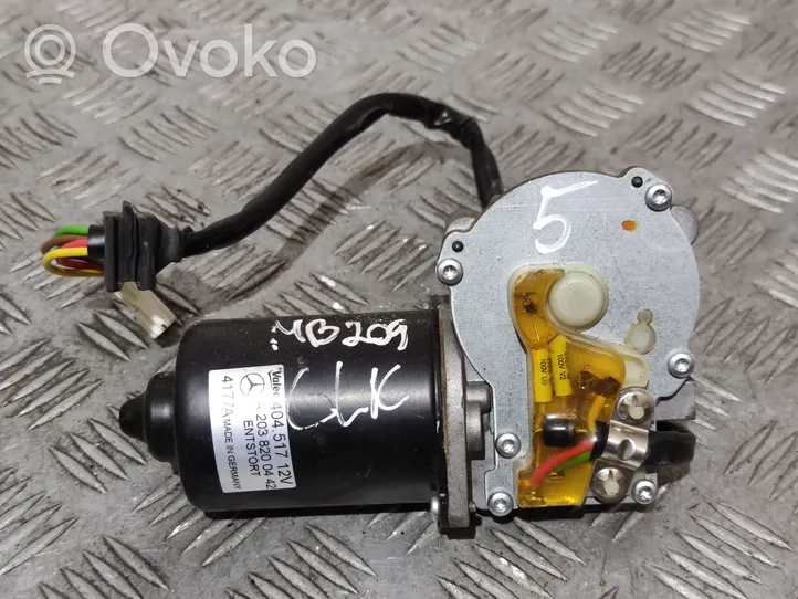 Mercedes-Benz CLK A209 C209 Moteur d'essuie-glace A2038200442