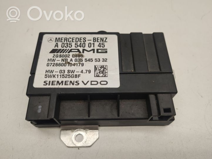 Mercedes-Benz ML W164 Unité de commande / module de pompe à carburant A0355400145