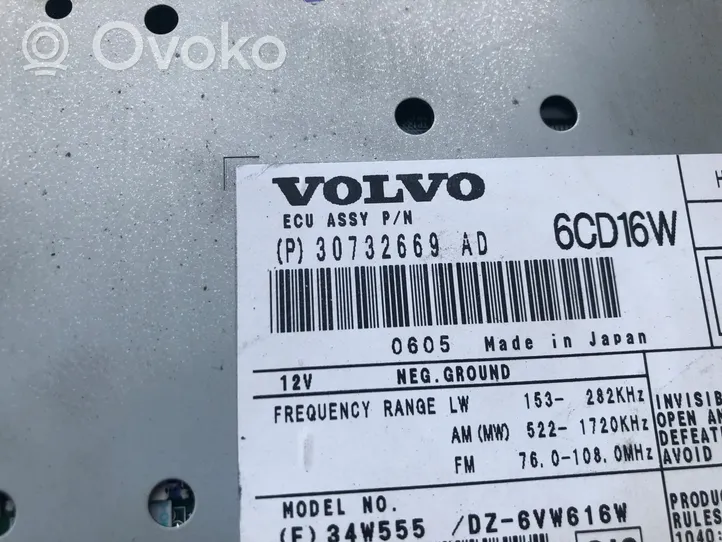Volvo V50 Panel / Radioodtwarzacz CD/DVD/GPS 30732669