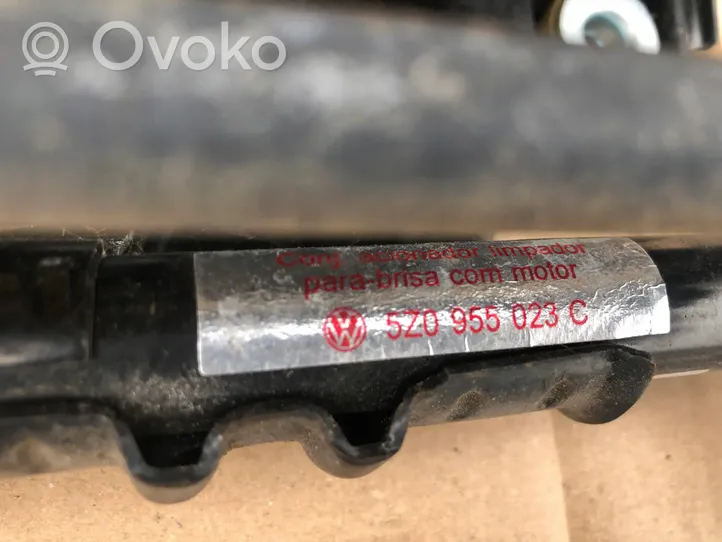 Volkswagen Fox Mechanizm i silniczek wycieraczek szyby przedniej / czołowej 5Z0955023