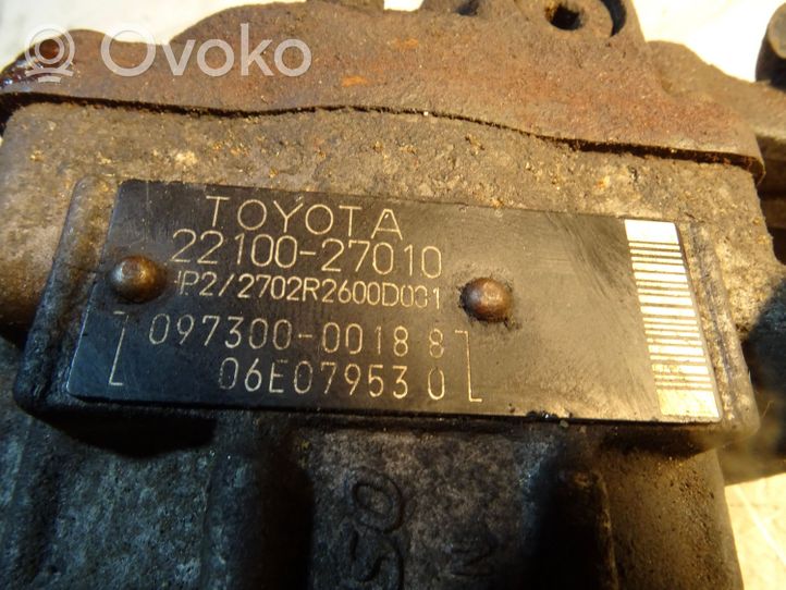 Toyota Avensis T250 Pompa wtryskowa wysokiego ciśnienia 2702R2600D001