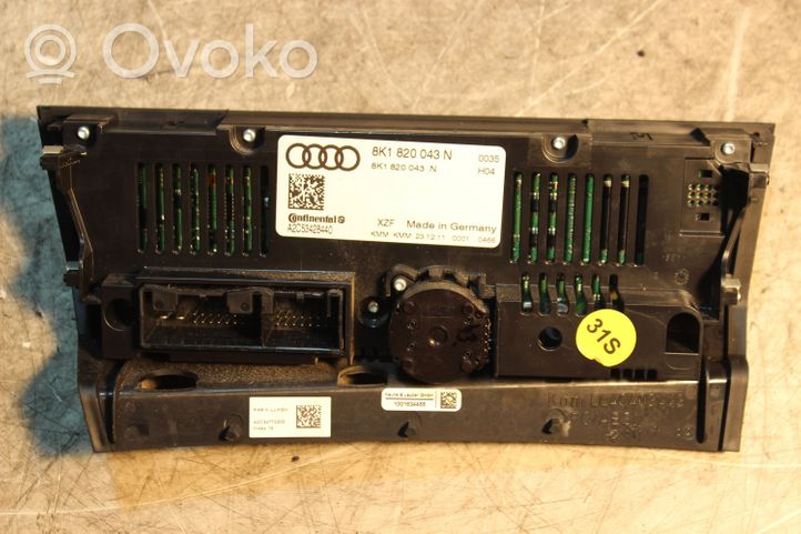Audi A4 S4 B8 8K Panel klimatyzacji 8K1820043N