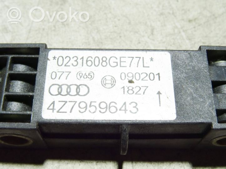 Audi A6 Allroad C6 Sensore d’urto/d'impatto apertura airbag 4Z7959643