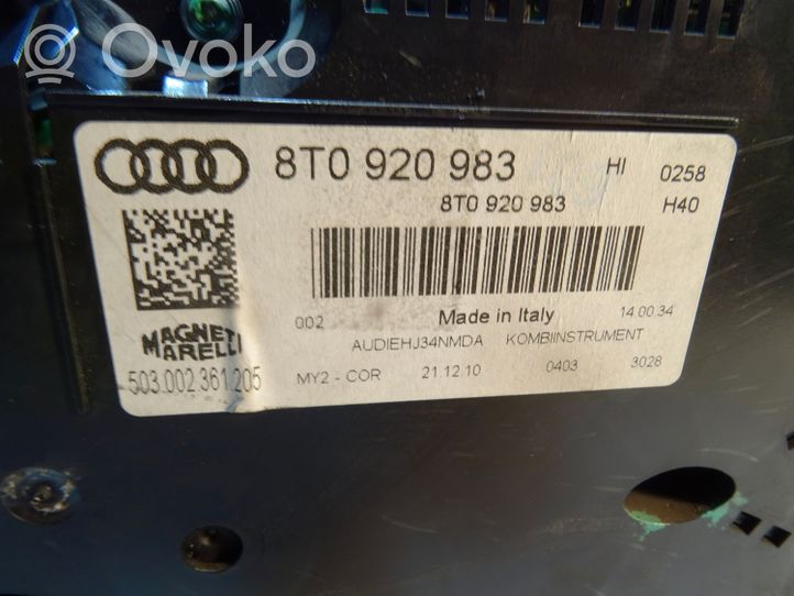 Audi A5 8T 8F Tachimetro (quadro strumenti) 503002361205