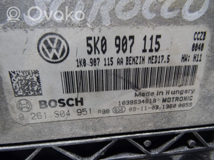 Volkswagen Scirocco Engine control unit/module ECU 5K0907115