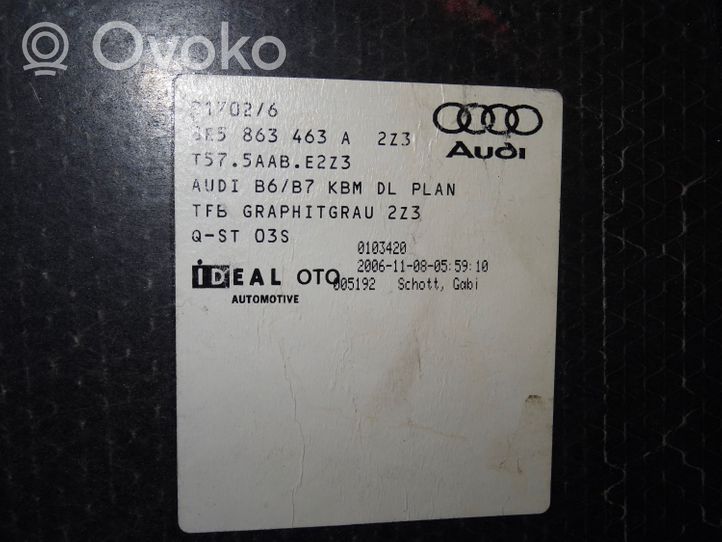 Audi A4 S4 B7 8E 8H Tavaratilan pohjan tekstiilimatto 8E5863463A