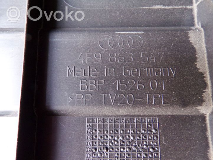 Audi A6 S6 C6 4F Element schowka koła zapasowego 4F9863547