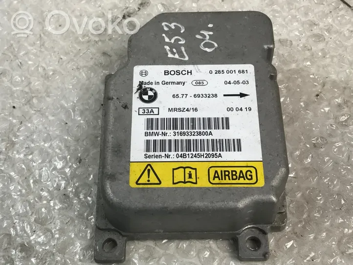 BMW X5 E53 Sterownik / Moduł Airbag 6933238