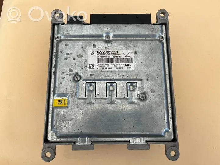 Mercedes-Benz S W222 Amplificatore A2229003113