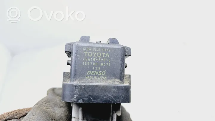 Toyota Corolla Verso AR10 Przekaźnik / Modul układu ogrzewania wstępnego 2861067010