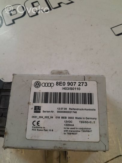 Audi A4 S4 B7 8E 8H Tire pressure control unit 8E0907273