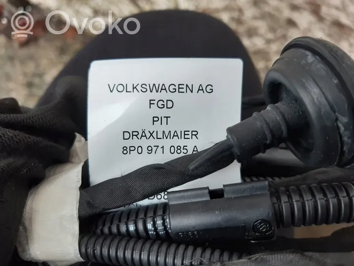 Audi A3 S3 8P Wiązka przewodów czujnika parkowania PDC 8P0971085A