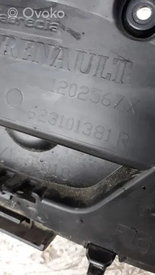 Renault Kangoo II Etupuskurin ylempi jäähdytinsäleikkö 623101381R