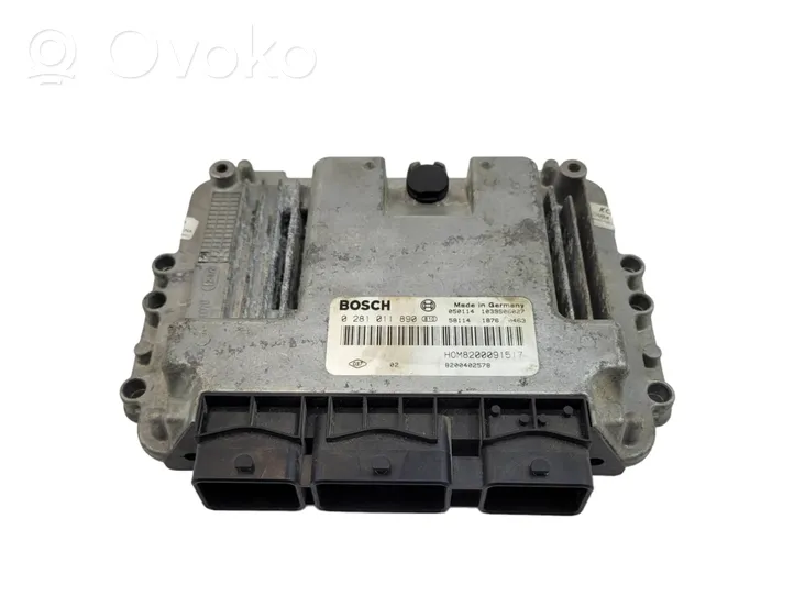 Renault Trafic II (X83) Kit calculateur ECU et verrouillage 0281011890