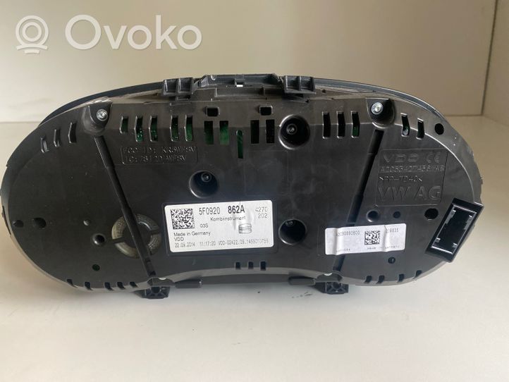 Seat Leon (5F) Tachimetro (quadro strumenti) 5F0920862A