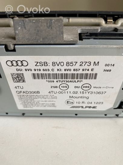 Audi A3 S3 8V Monitor / wyświetlacz / ekran 8V0857273M