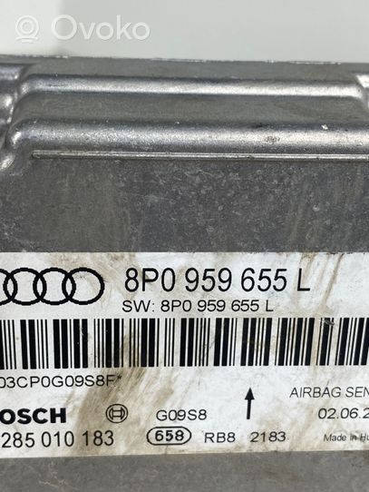 Audi A3 S3 A3 Sportback 8P Oro pagalvių valdymo blokas 8P0959655L