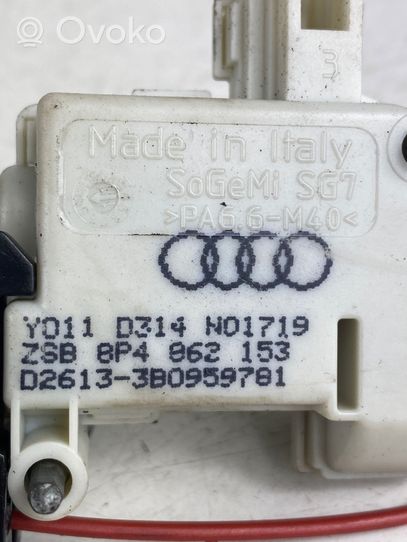 Audi A3 S3 8P Fuel tank cap lock motor 8P4863153