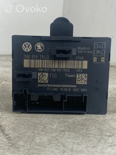 Volkswagen Sharan Door central lock control unit/module 7N0959794D