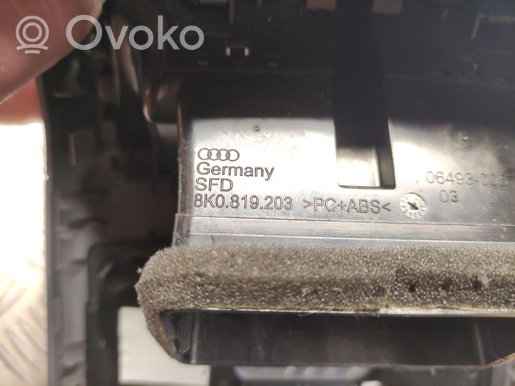 Audi A4 S4 B8 8K Kratka nawiewu tylna tunelu środkowego 8K0864376