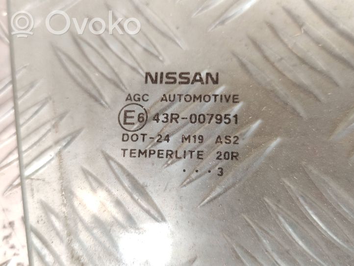 Nissan Juke I F15 Etuoven ikkunalasi, neliovinen malli 43R007951