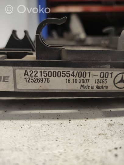 Mercedes-Benz S W221 Radiatore di raffreddamento A/C (condensatore) A2215000554