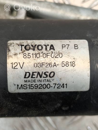 Toyota Corolla Verso AR10 Tringlerie et moteur d'essuie-glace avant 851100F020